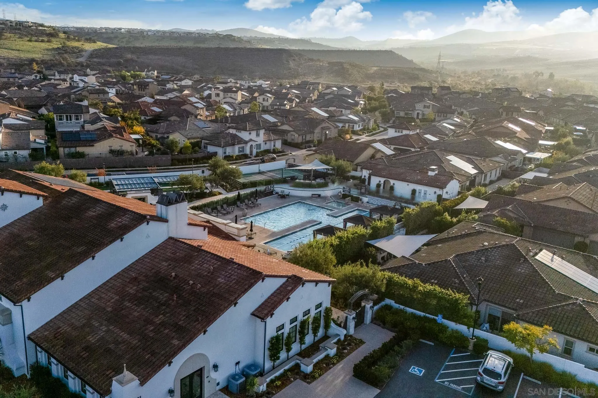 8112 Auberge Circle San Diego, CA 92127 - Photo 41 of 45 an aerial view of residential houses with outdoor space