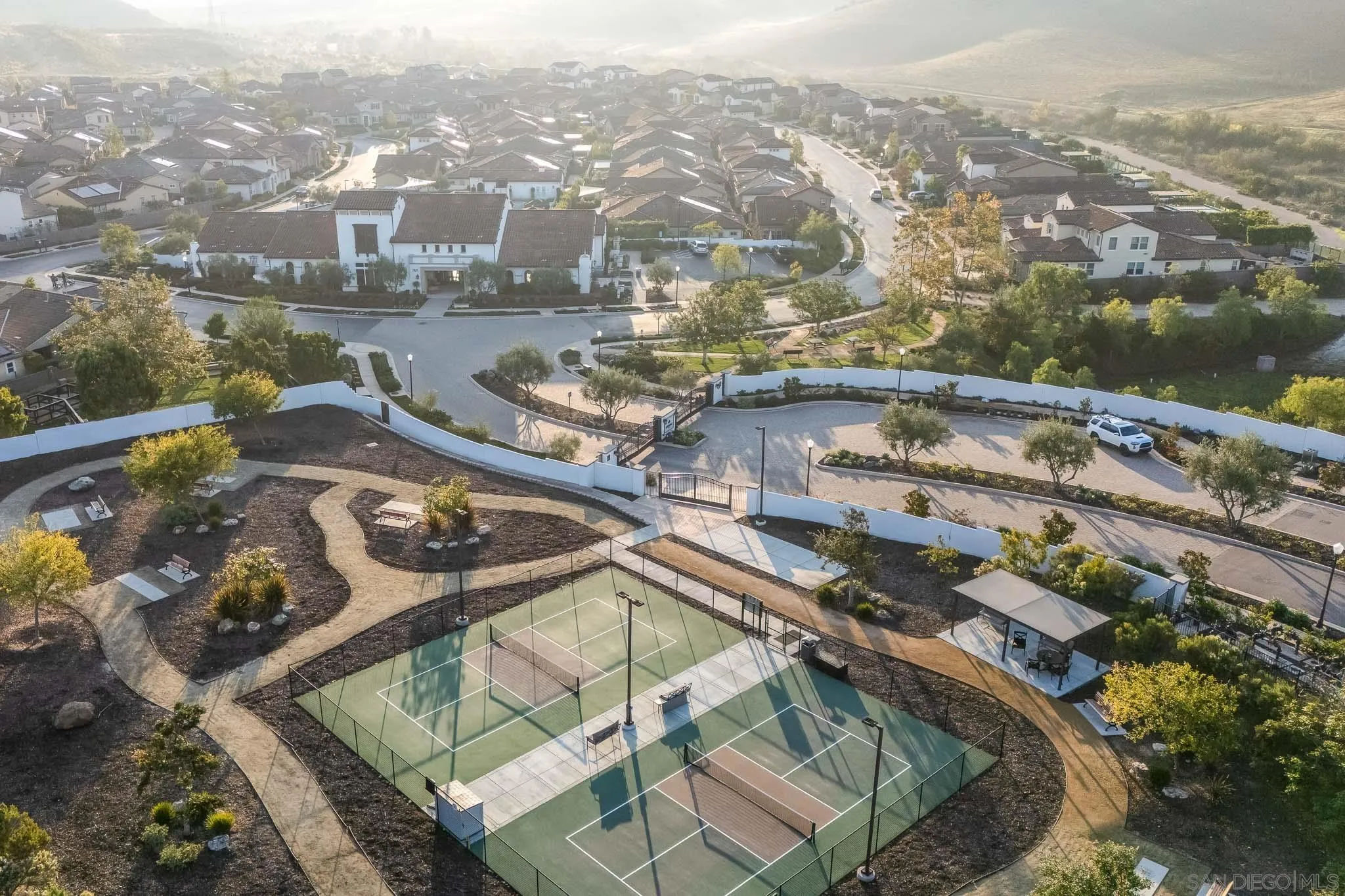 8112 Auberge Circle San Diego, CA 92127 - Photo 42 of 45 an aerial view of a city with mountains