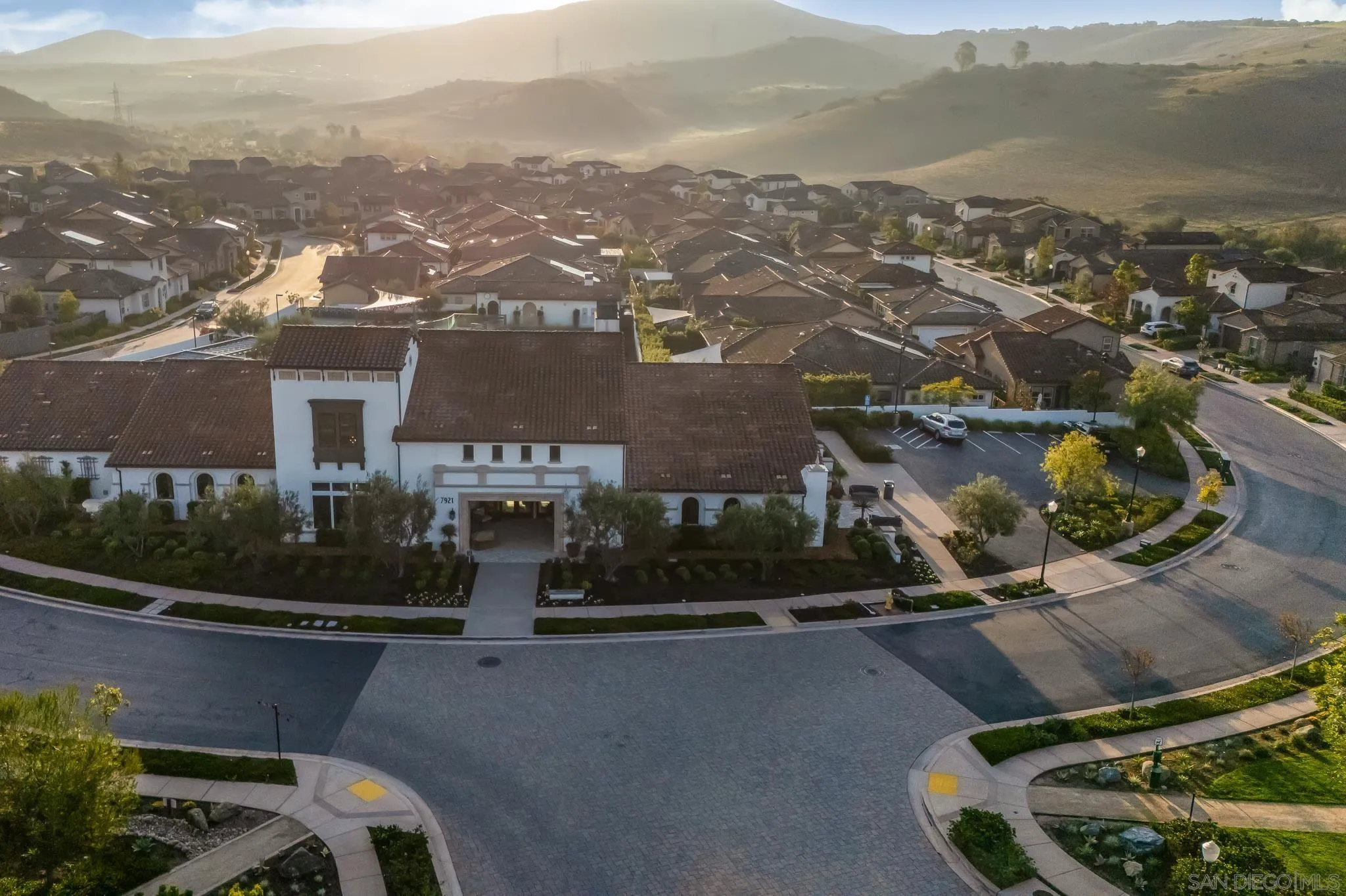 8112 Auberge Circle San Diego, CA 92127 - Photo 43 of 45 an aerial view of residential houses with outdoor space and ocean view
