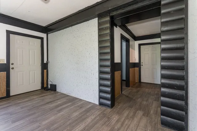 wooden floor in an empty room