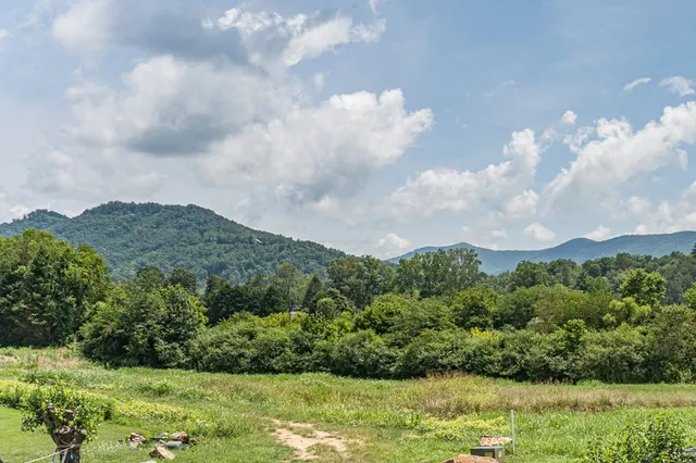 a view of a porch with a backyard