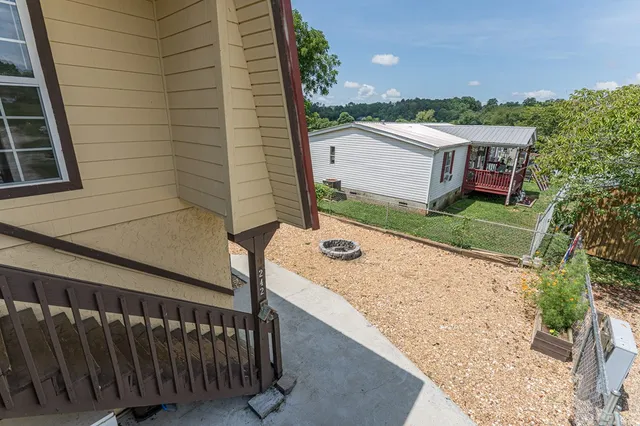 a outdoor space with patio furniture