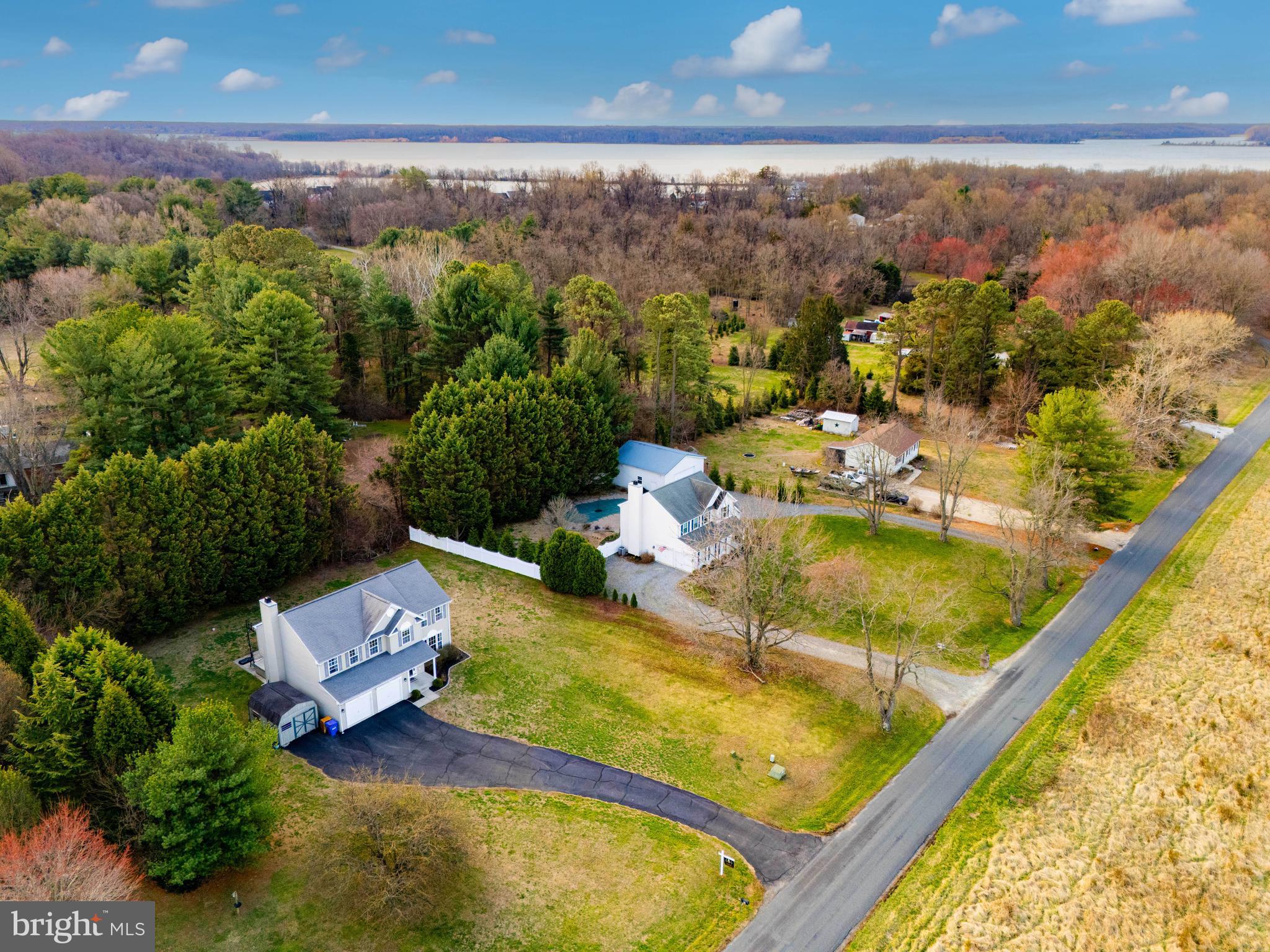24 Ches Haven Road Earleville, MD 21919 - Photo 2 of 73 an aerial view of a house with a ocean view