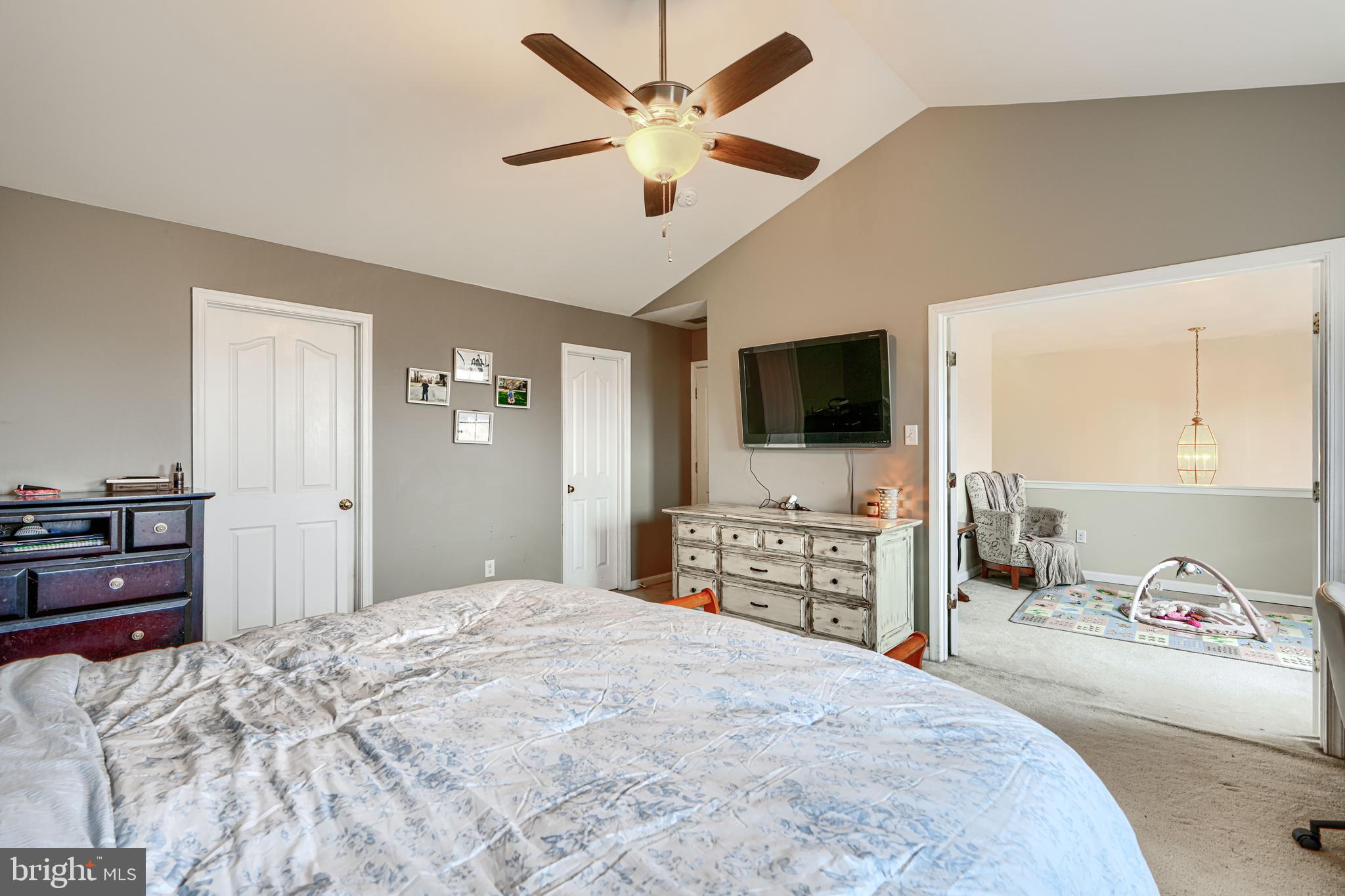 24 Ches Haven Road Earleville, MD 21919 - Photo 32 of 73 a bedroom with a bed and a flat screen tv