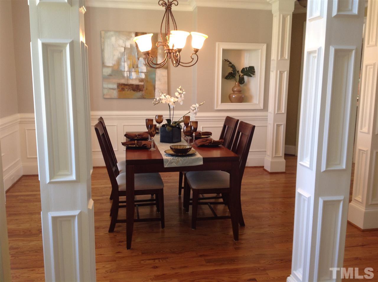 305 Woodlief Farm Road Rolesville, NC 27571 - Photo 5 of 25 Stunning formal dining room, trey ceiling, built in nitch