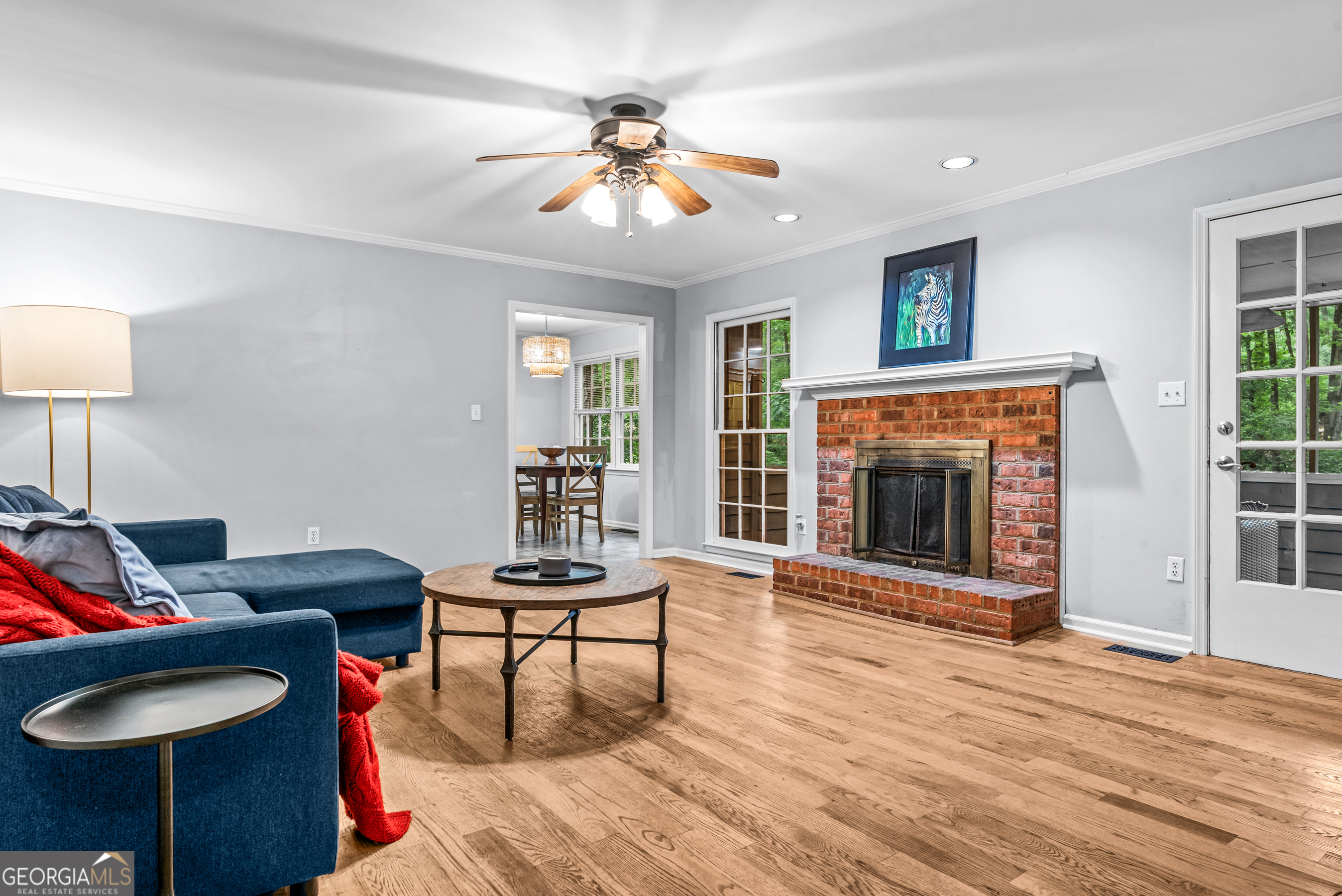 161 Pinecrest Terrace Athens, GA 30606 - Photo 21 of 59 a living room with furniture and a fireplace