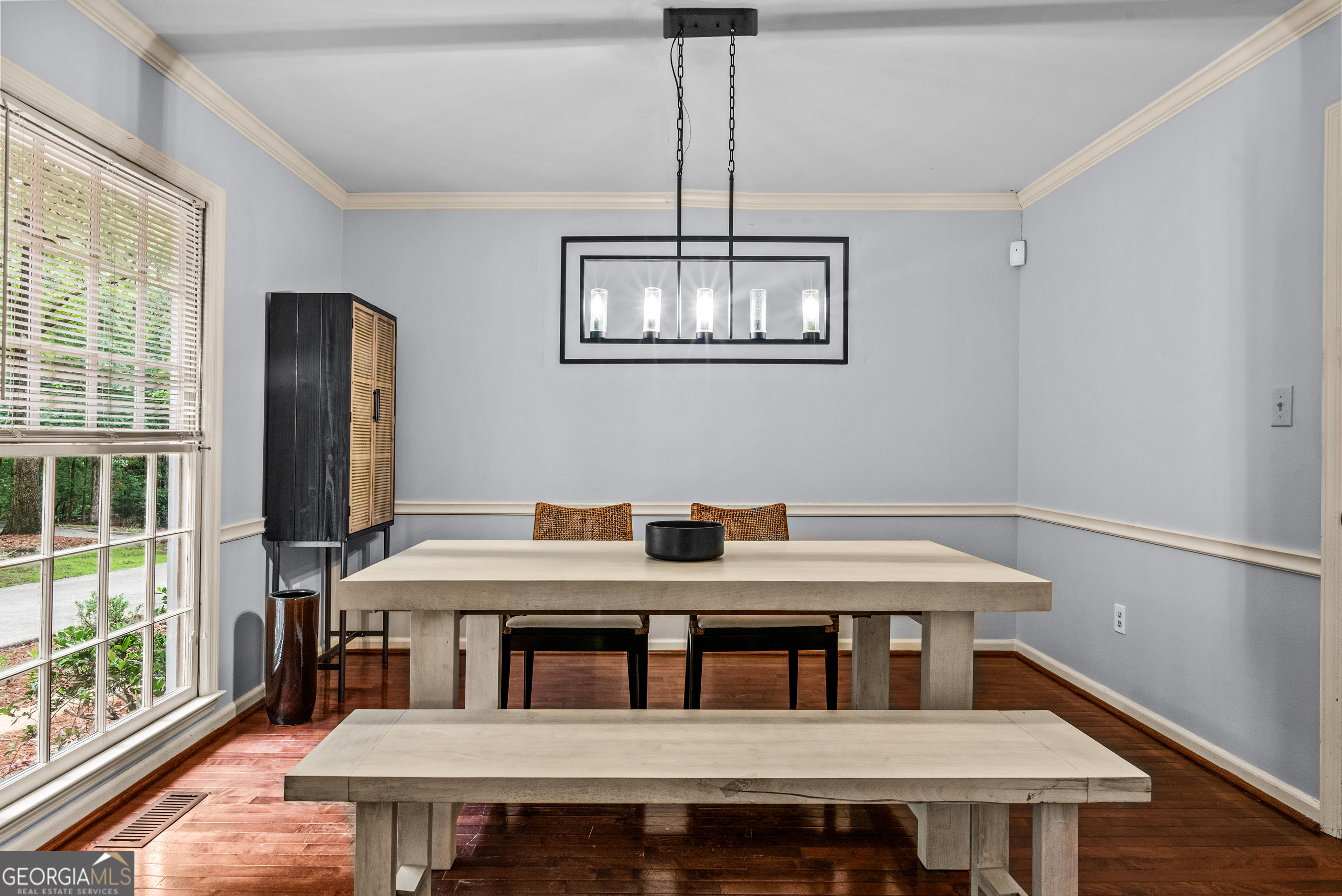 161 Pinecrest Terrace Athens, GA 30606 - Photo 6 of 59 a view of a dining room with furniture large window and wooden floor