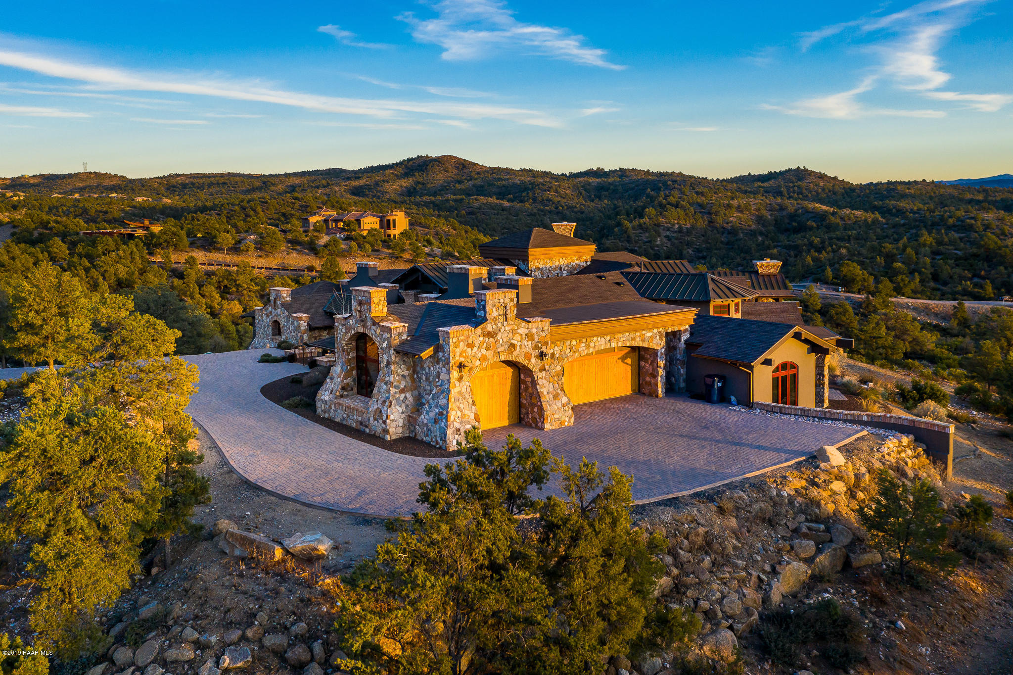 6785 West Almosta Ranch Road Prescott, AZ 86305 - Photo 75 of 81 an aerial view of a house with a mountain