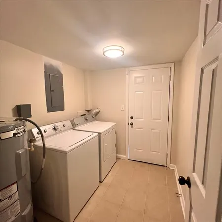 a bathroom with a window