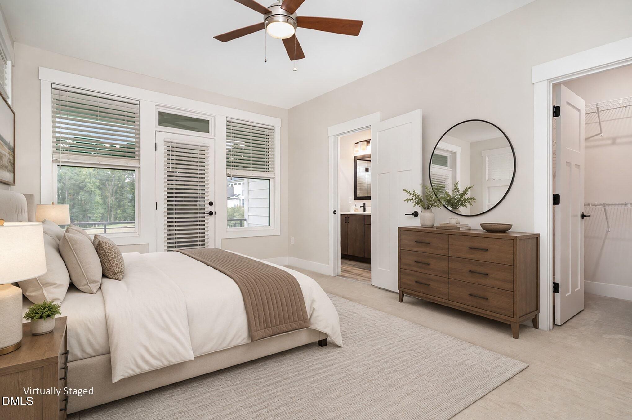 4016 Emerald Green Road Raleigh, NC 27612 - Photo 9 of 22 a bed room with a bed and a mirror