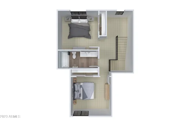 a picture of a bench in front of a cabinet