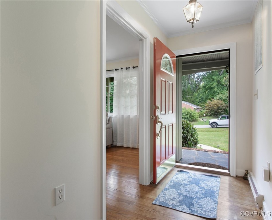 6412 Gaines Mill Road Mechanicsville, VA 23111 - Photo 4 of 33 a view of a room with wooden floor front door