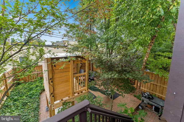 a view of outdoor space yard deck and slide