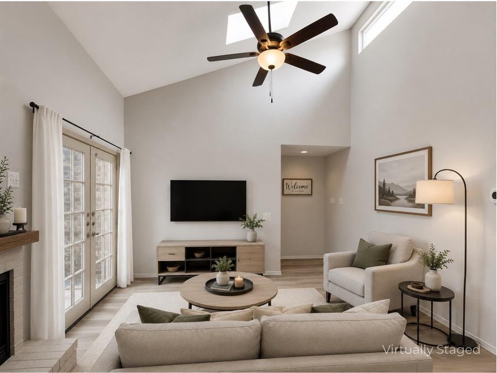 5750 Phoenix Drive, Unit 22 Dallas, TX 75231 - Photo 7 of 30 Virtually Staged Living Room