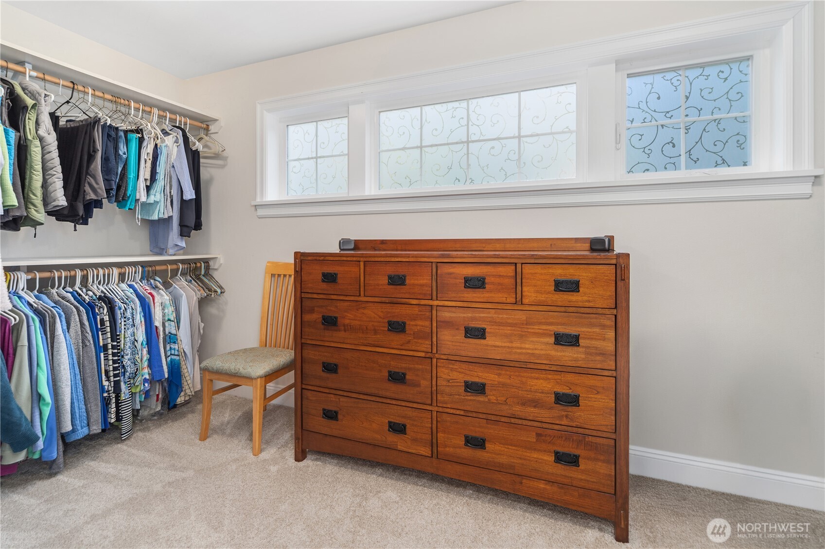 346 Dungeness Meadows Sequim, WA 98382 - Photo 18 of 36 a view of walk in closet with clothes and shoes