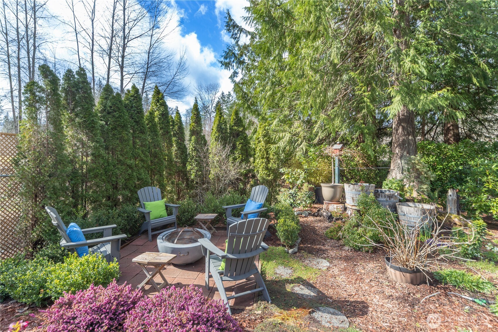 346 Dungeness Meadows Sequim, WA 98382 - Photo 25 of 36 a view of a backyard with sitting area