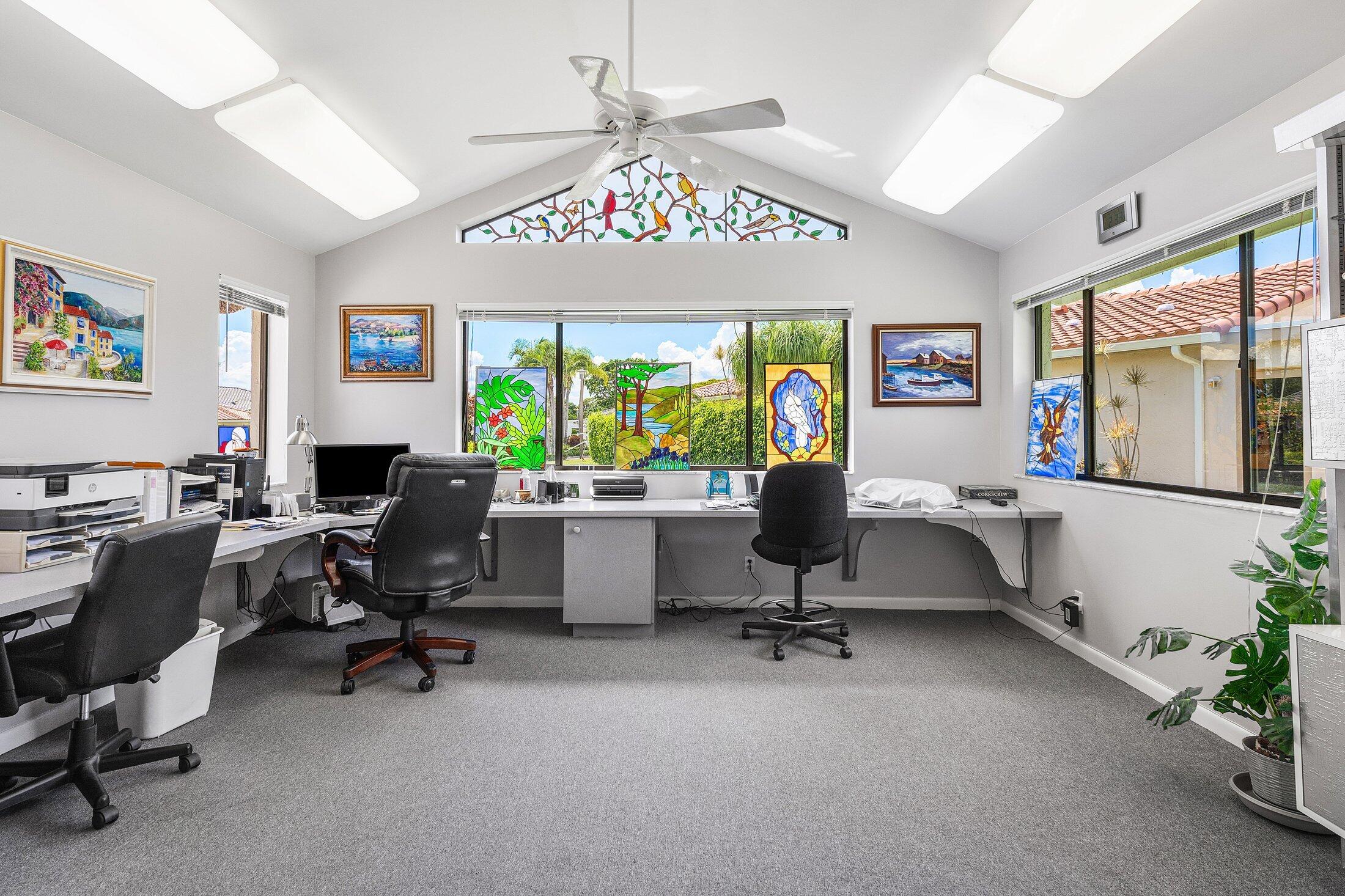 56 Woods Lane Boynton Beach, FL 33436 - Photo 32 of 77 a view of a workspace with furniture and a window