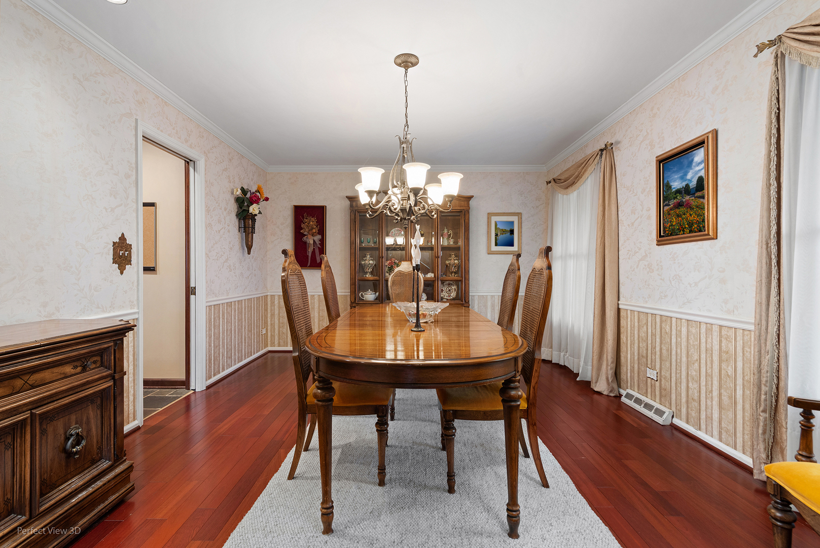 32-w050 Cedar Lane Wayne, IL 60184 - Photo 14 of 38 a view of a dining room with furniture window and wooden floor