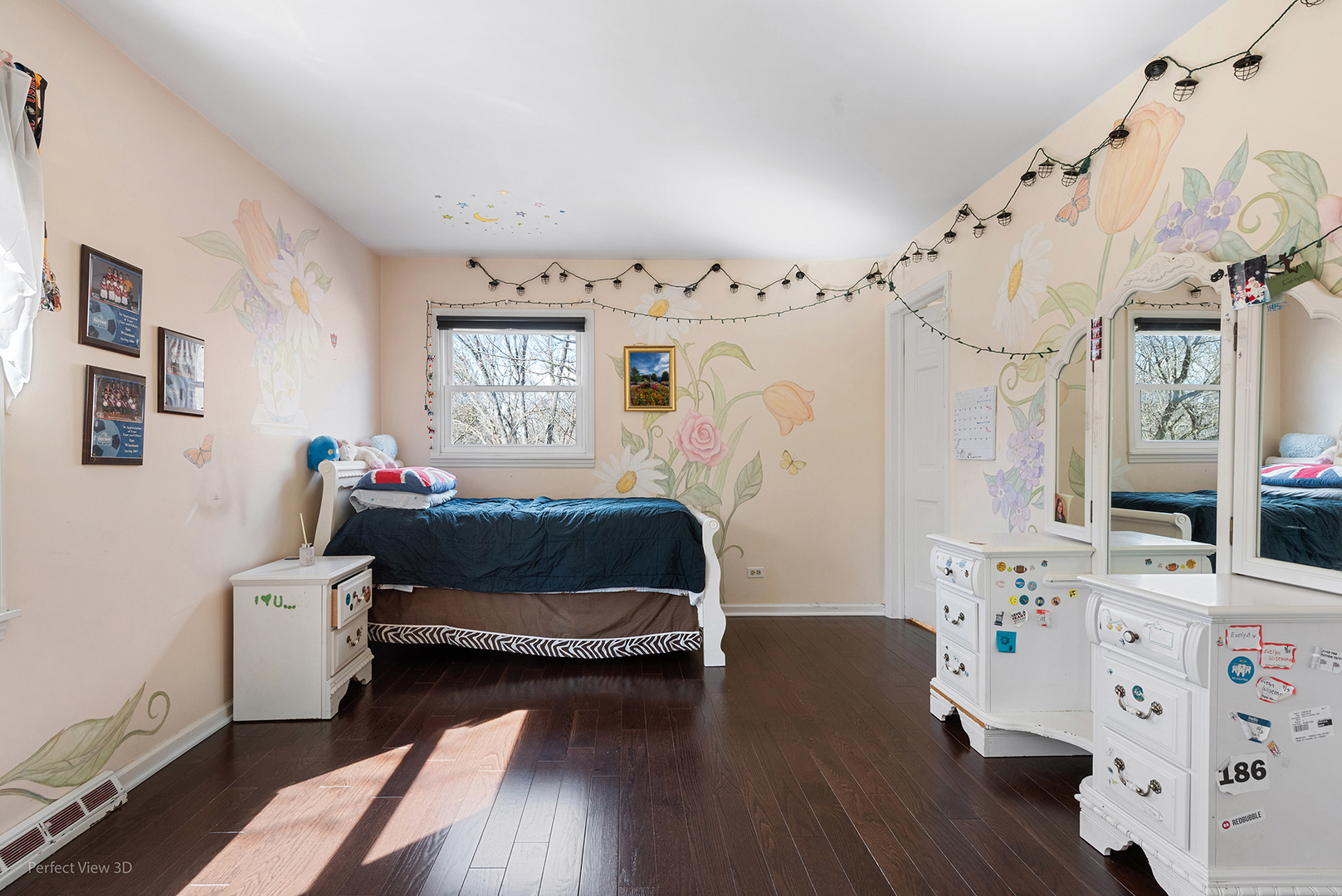 32-w050 Cedar Lane Wayne, IL 60184 - Photo 23 of 38 a bedroom with furniture and wooden floor
