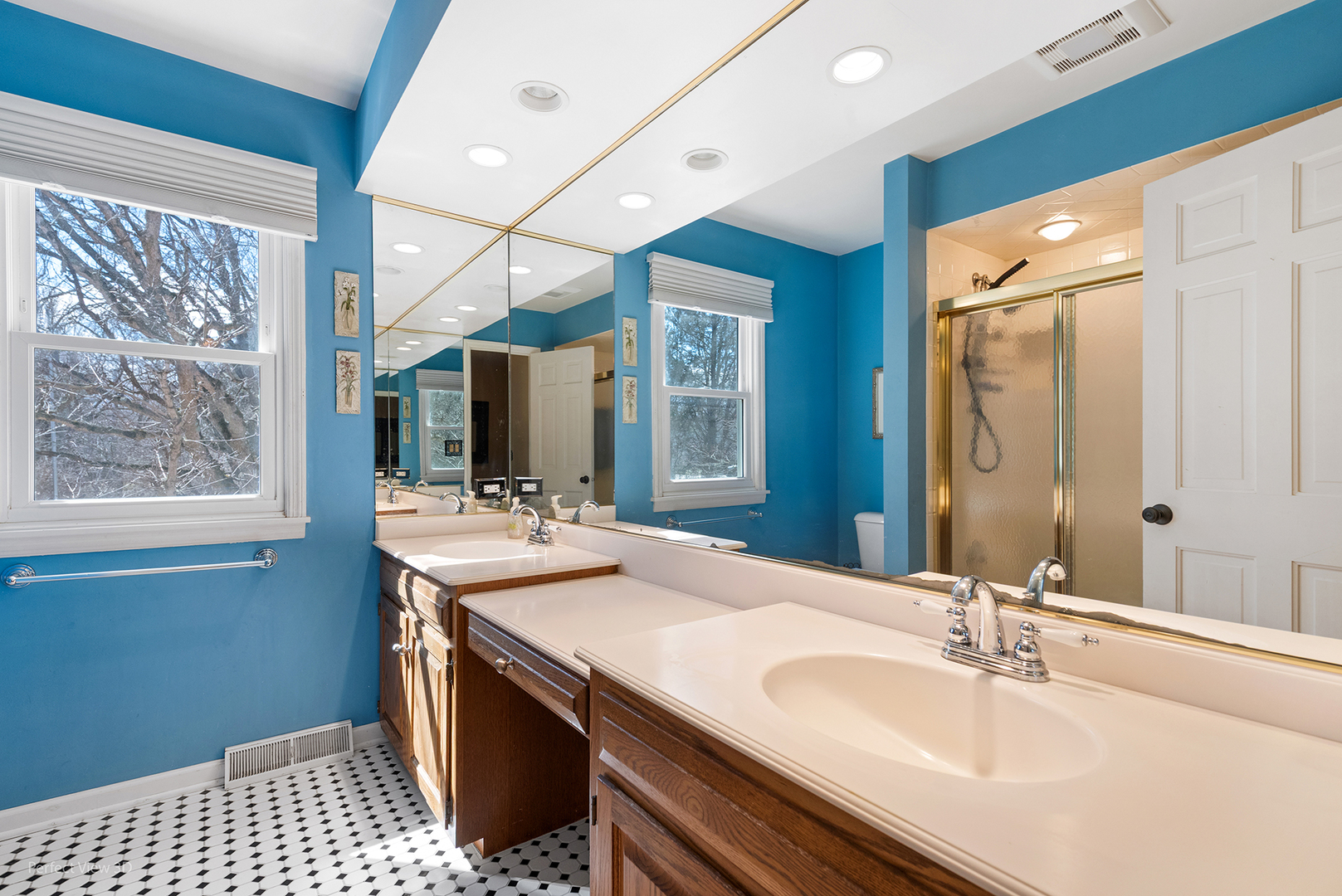 32-w050 Cedar Lane Wayne, IL 60184 - Photo 26 of 38 a bathroom with a sink double vanity and a mirror