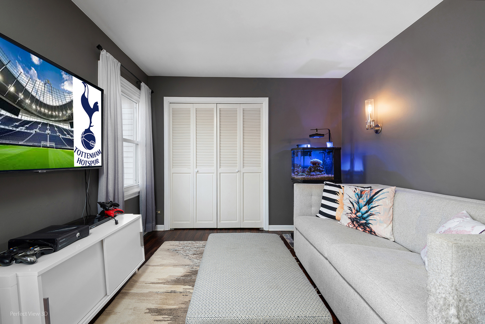 32-w050 Cedar Lane Wayne, IL 60184 - Photo 28 of 38 a living room with furniture and a flat screen tv