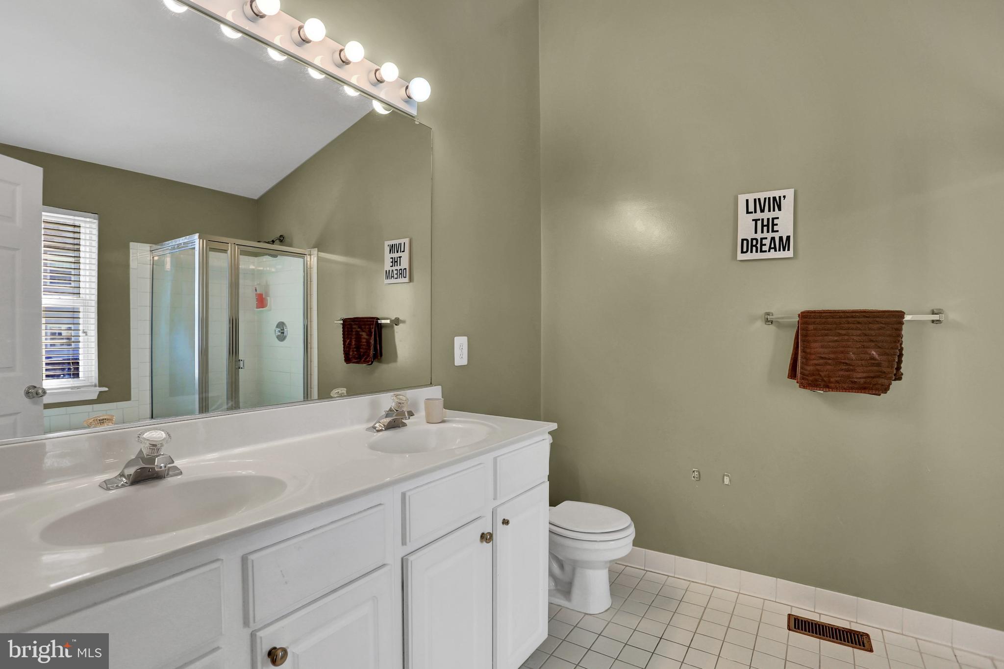 4712 Ashforth Way Owings Mills, MD 21117 - Photo 18 of 38 Primary Bathroom w/ Double Sink, Ceramic Tile