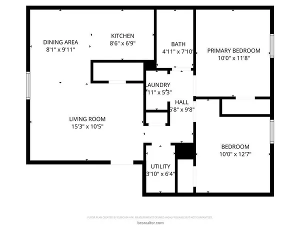$800 | 1535 Pine Ridge Drive, Unit C, College Station, TX 77840