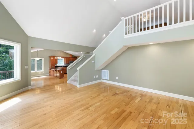 a bedroom with a bed and a fireplace