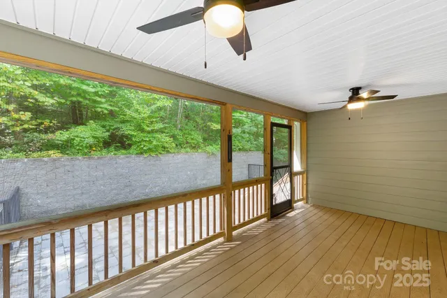 a view of a yard with a trees