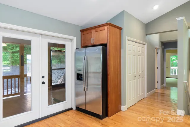 a view of a storage and utility room with a sink