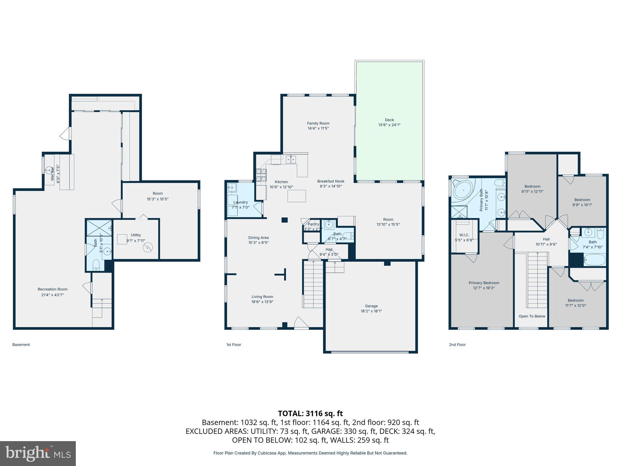 7740 Rotherham Drive Hanover, MD 21076 - Photo 59 of 62 Diagram of all Floors