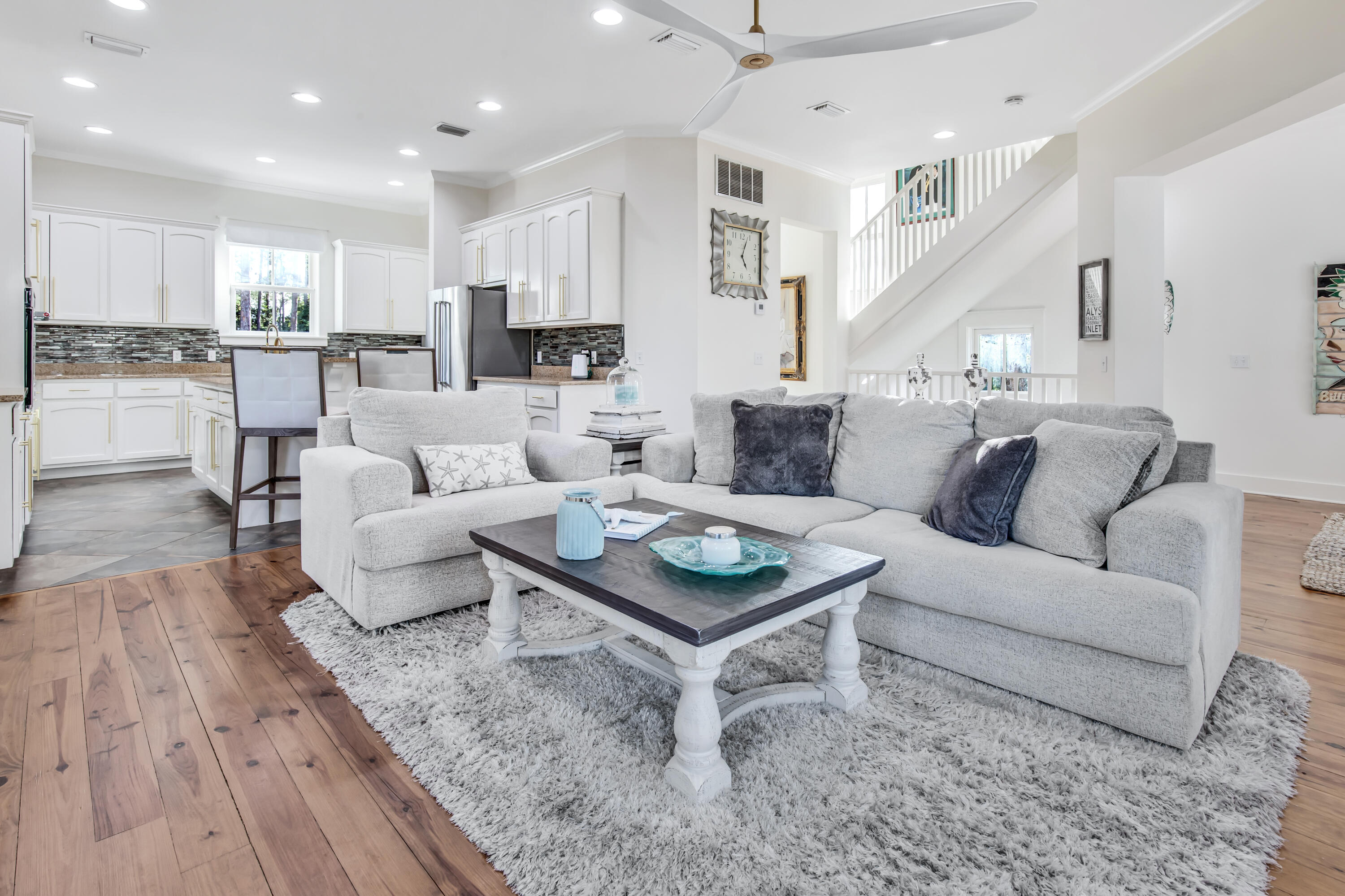 195 Redbud Lane Inlet Beach, FL 32461 - Photo 10 of 24 a living room with furniture and view of kitchen