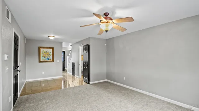 a view of an empty room