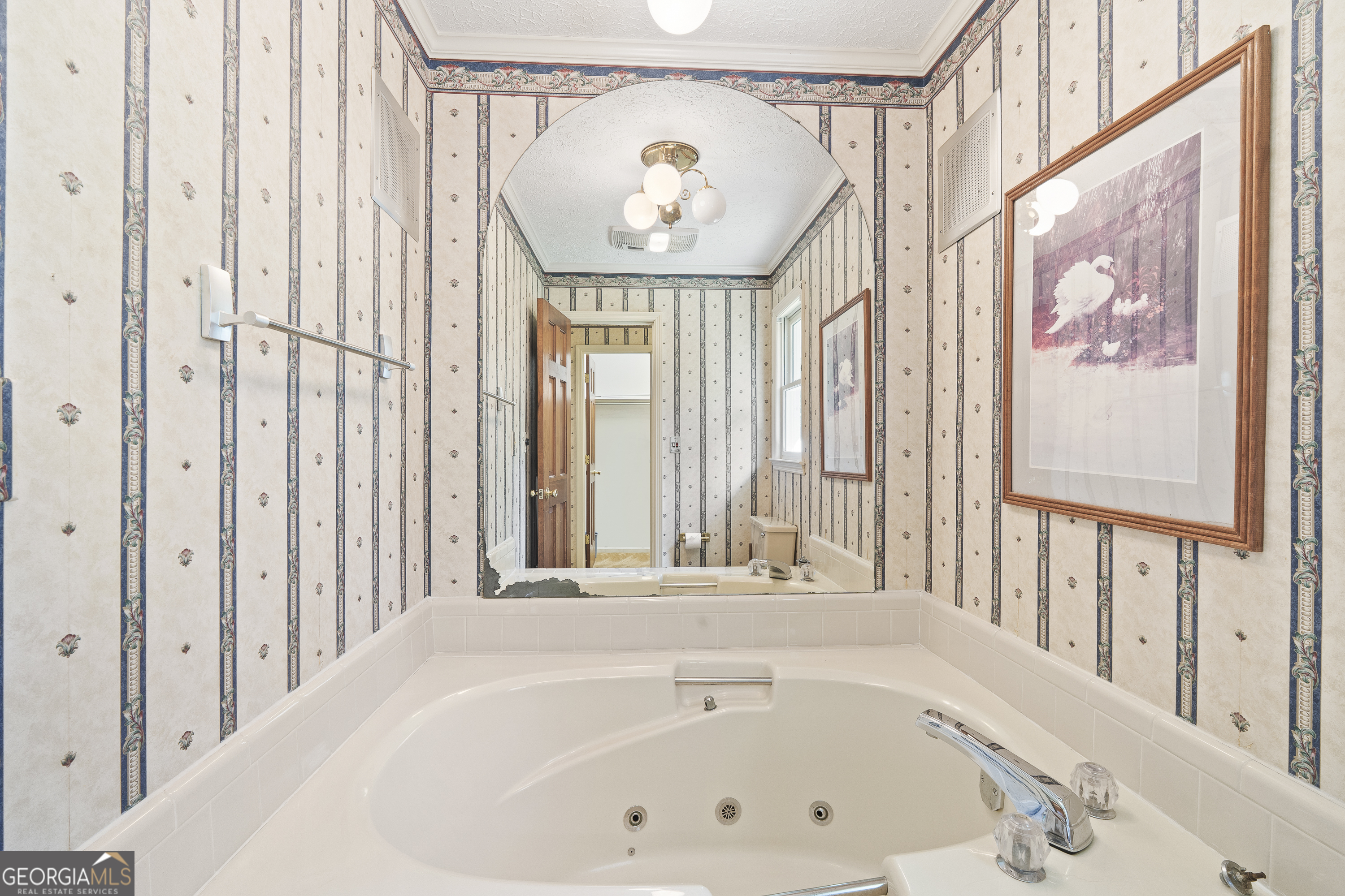 124 Coppergate Lane Macon, GA 31211 - Photo 39 of 46 a bathroom with a tub a window and a shower