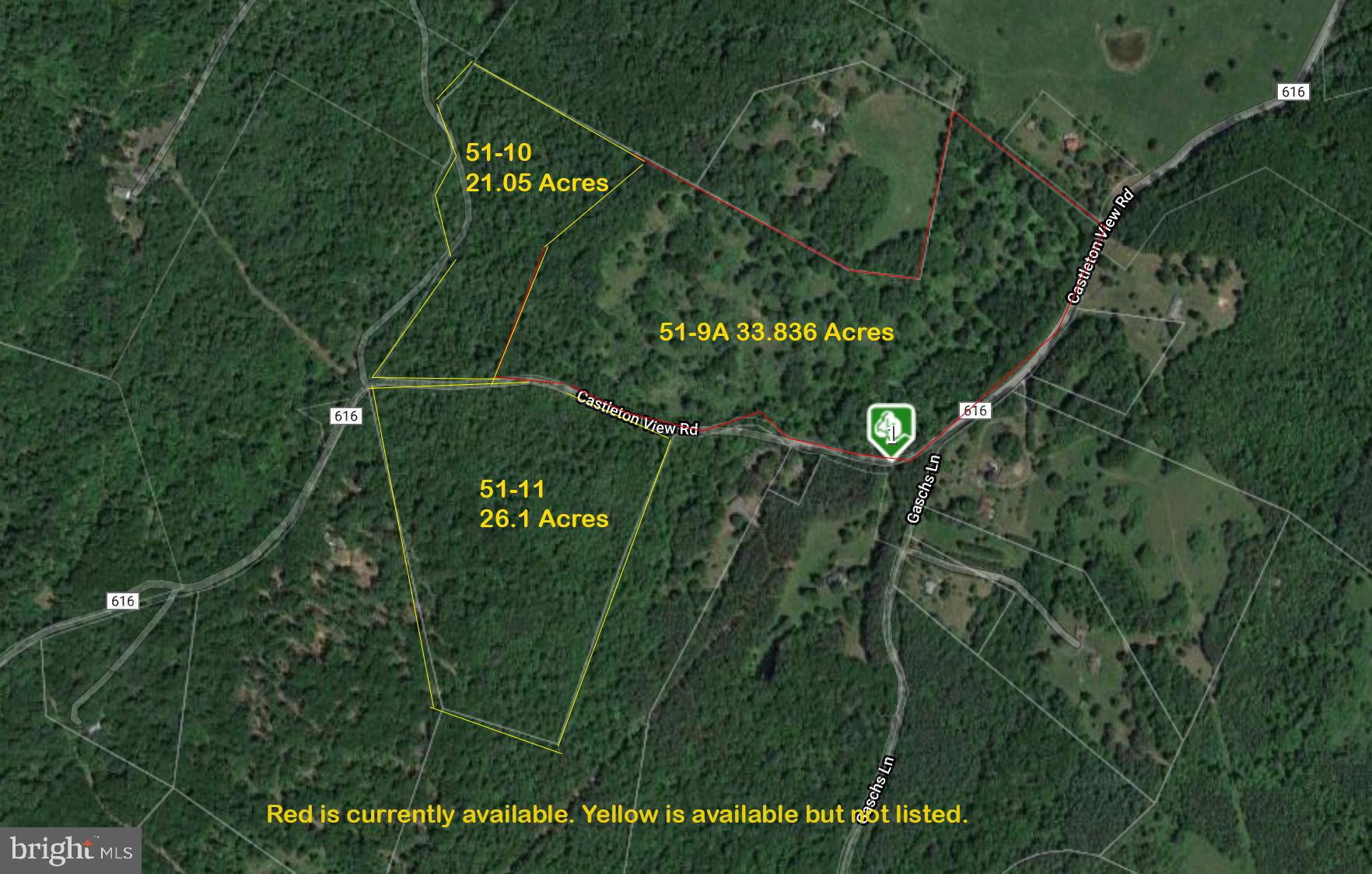 51-9a Castleton View Road Castleton, VA 22716 - Photo 1 of 4 51-9A w/ Approximate Property Lines