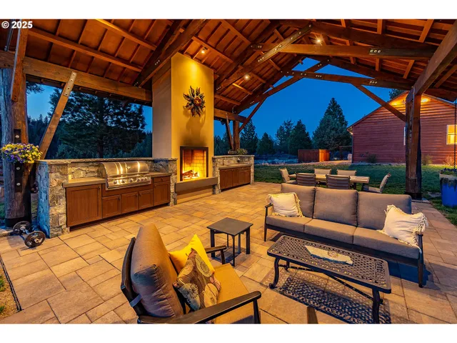 a outdoor space with patio lots of furniture