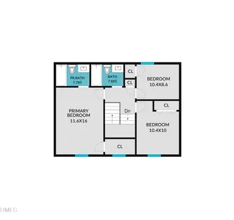 a picture of a bench in a white building