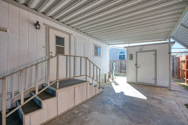 a view of an entryway with stairs