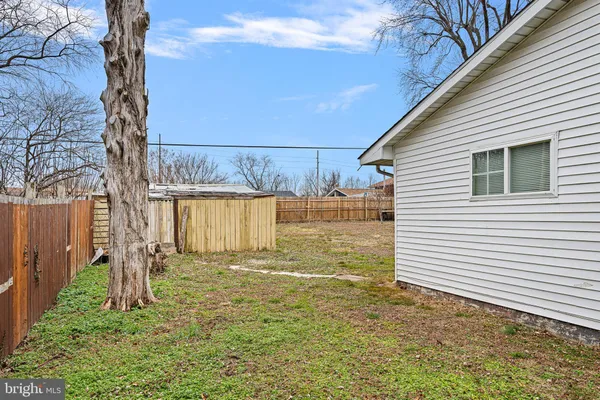 a backyard of a house