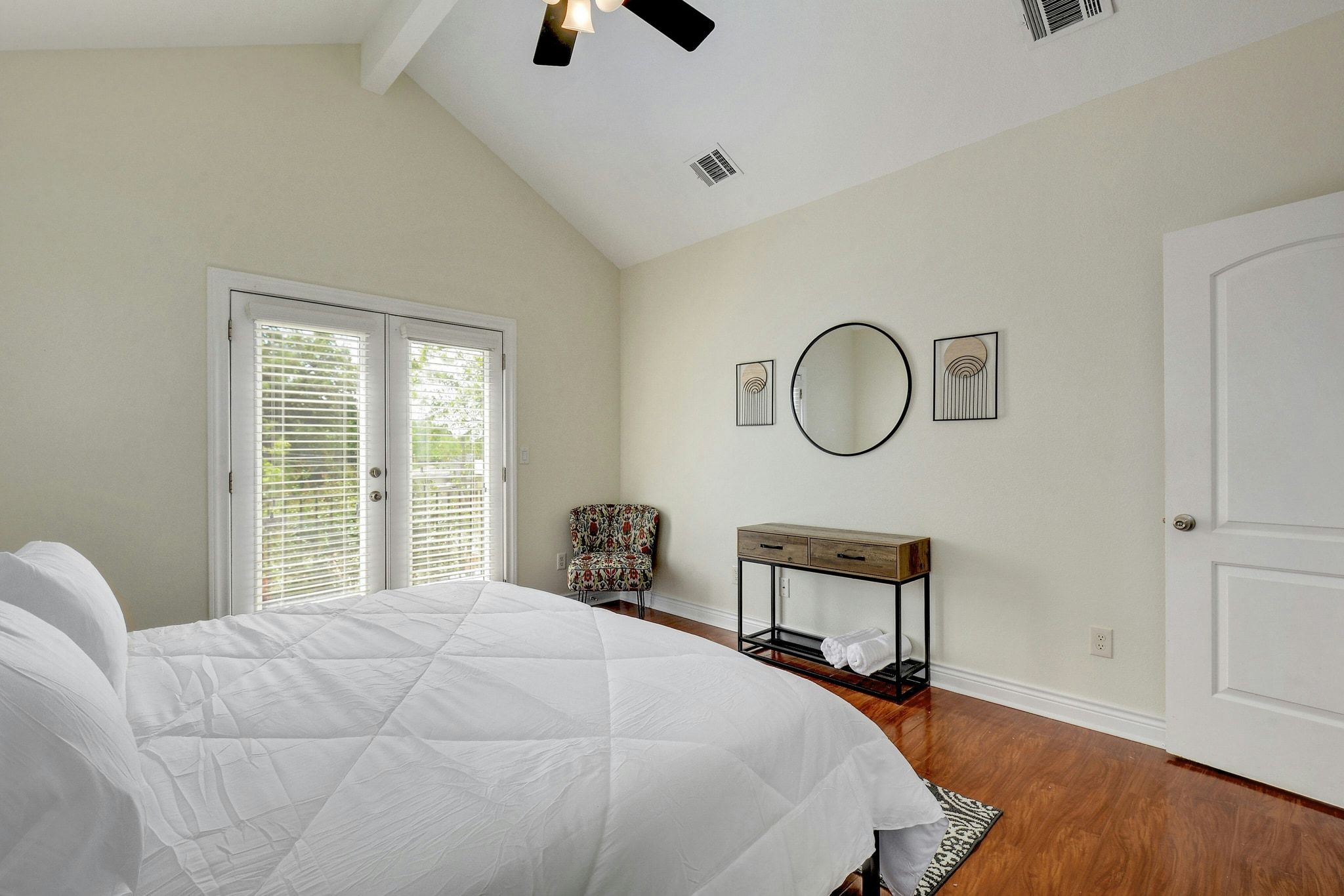 2206 East 14th Street, Unit 2 Austin, TX 78702 - Photo 18 of 31 French doors open directly onto a private upstairs balcony.