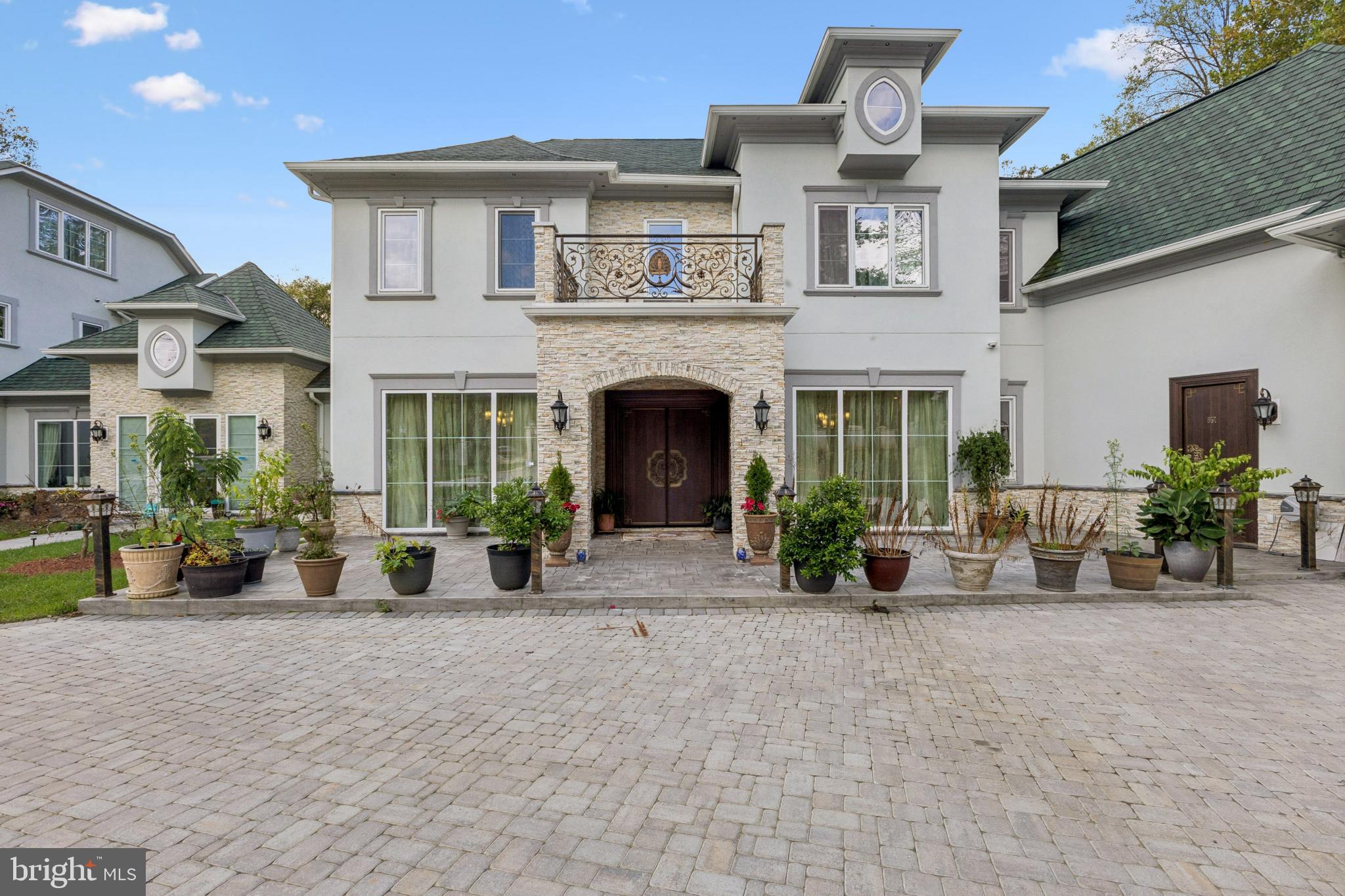 a view of a house with a patio