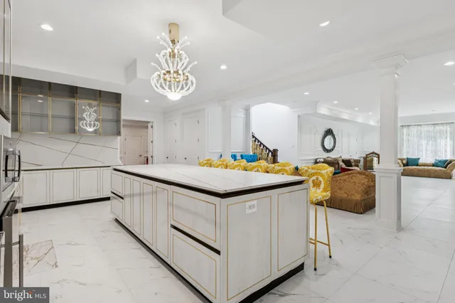 a bedroom with a bed and a table