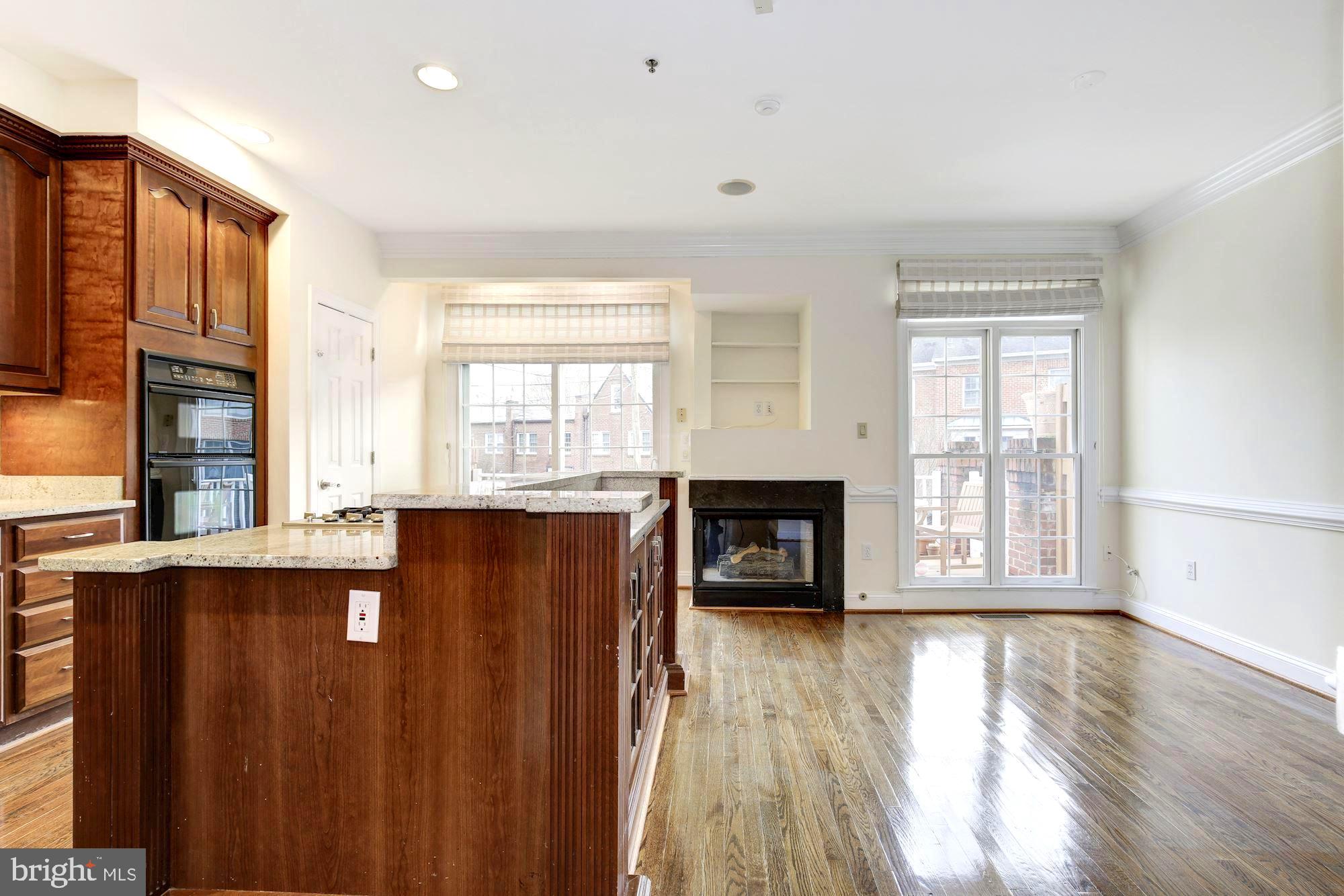 4480 Reservoir Road Northwest Washington, DC 20007 - Photo 15 of 42 Gourmet Kitchen with Fireplace