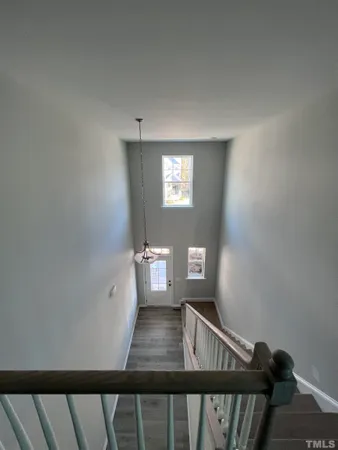 a view of a hallway with window