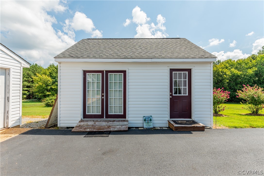 540 Clayville Road Powhatan, VA 23139 - Photo 24 of 42 This 20' x 16' shed is completely finished inside