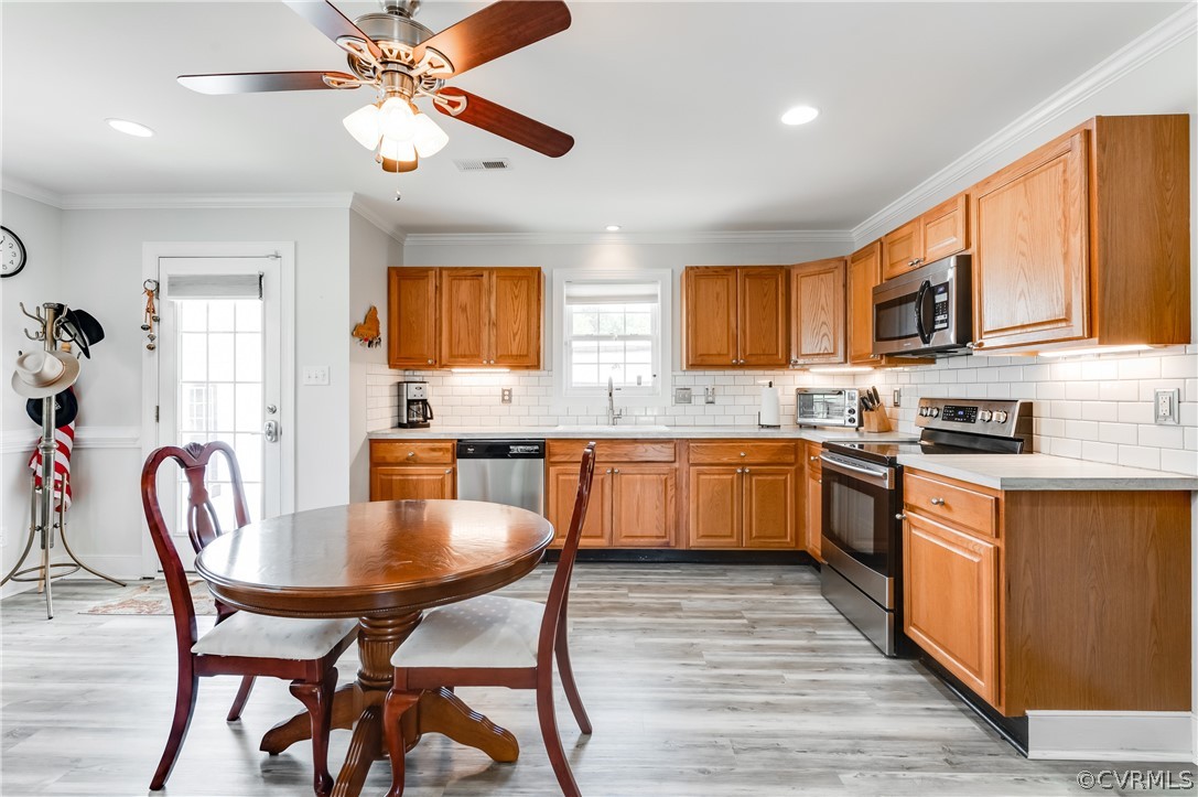 540 Clayville Road Powhatan, VA 23139 - Photo 8 of 42 Updated kitchen has ample area to eat-in.