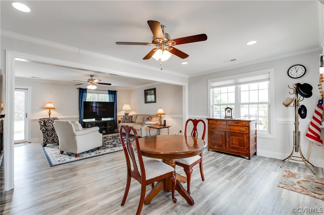 540 Clayville Road Powhatan, VA 23139 - Photo 42 of 42 Open floorplan with the living room.
