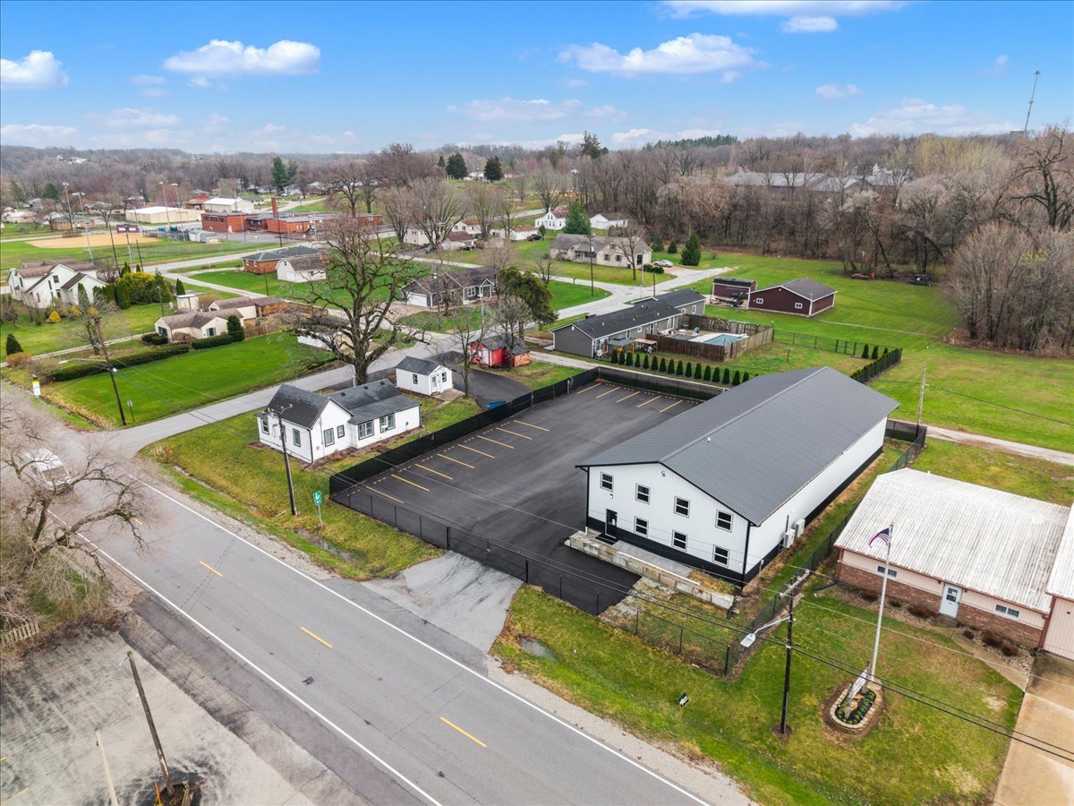 602 2nd Street West Andalusia, IL 61232 - Photo 32 of 71 an aerial view of a house with a garden