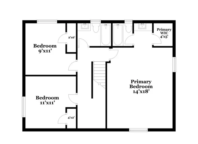 a picture of floor with a white and a white bed