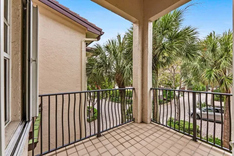 a view of a balcony